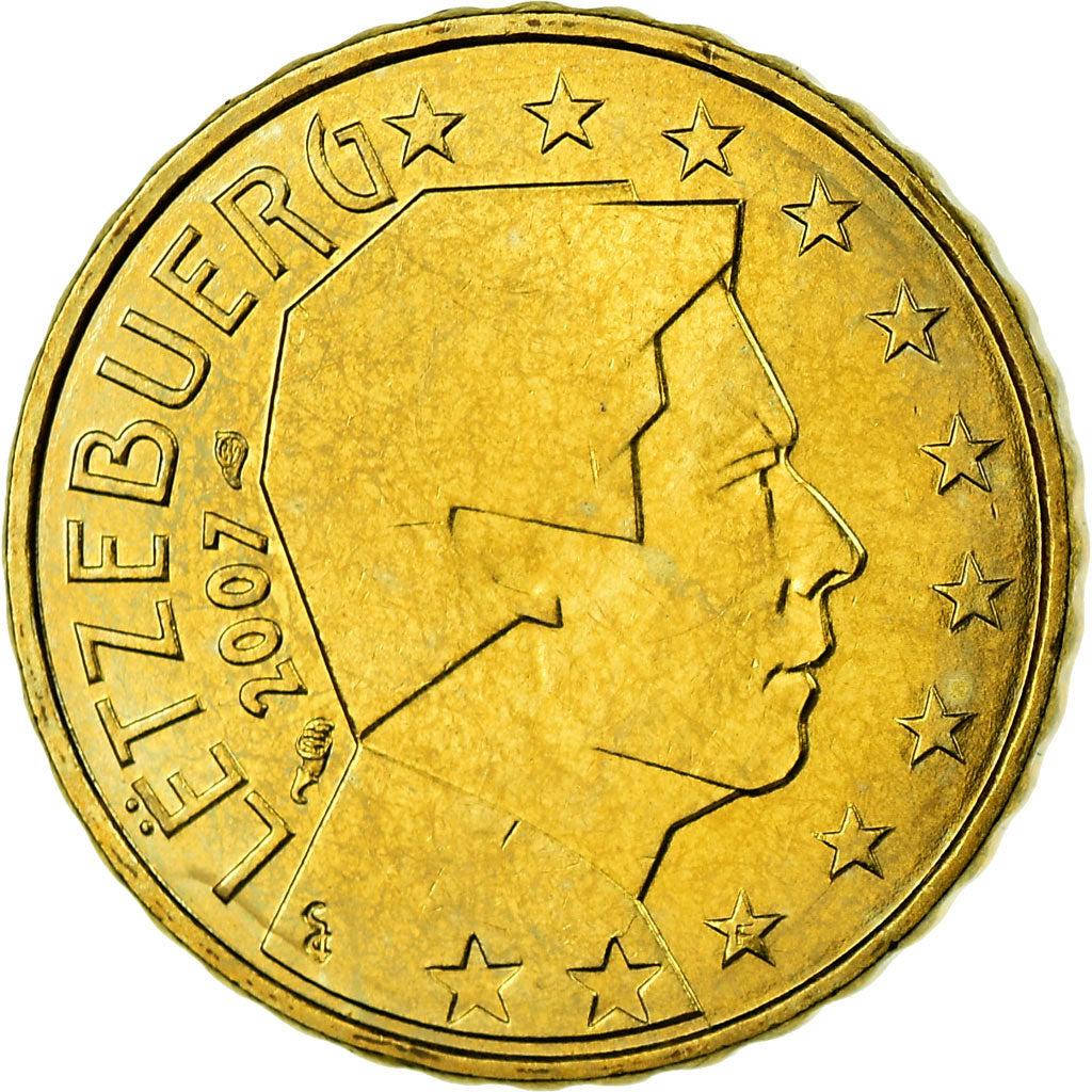 Luxemburg, 10 Euro Cent, 2007, UNC-, Tin, KM:89