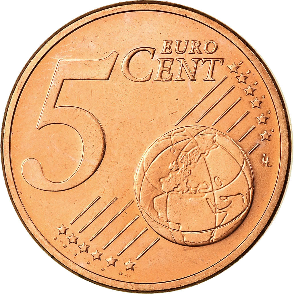Luxemburg, 5 Euro Cent, 2008, UNC-, Copper Plated Steel, KM:77