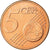 Luxemburgo, 5 Euro Cent, 2008, MS(63), Aço Cromado a Cobre, KM:77