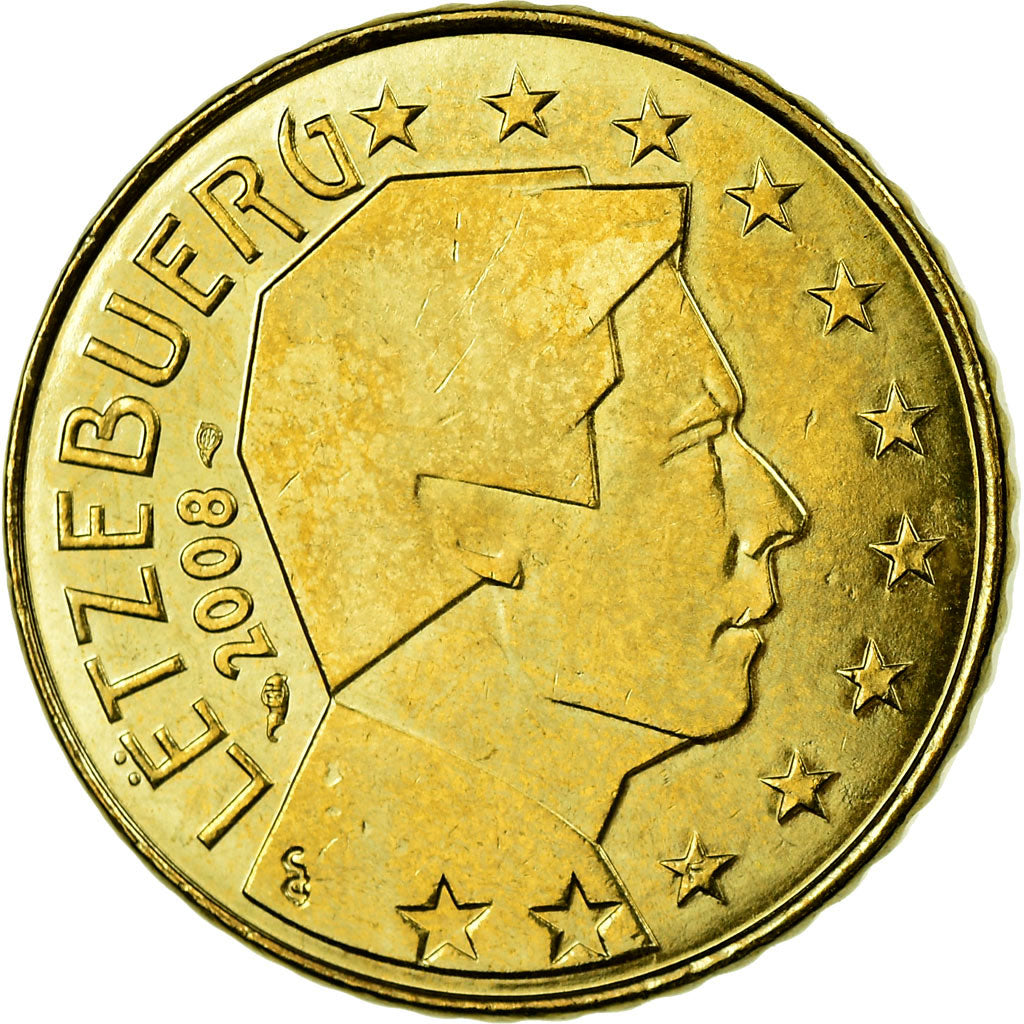 Luxemburg, 50 Euro Cent, 2008, UNC-, Tin, KM:91