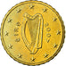 IRELAND REPUBLIC, 10 Euro Cent, 2007, MS(63), Brass, KM:47