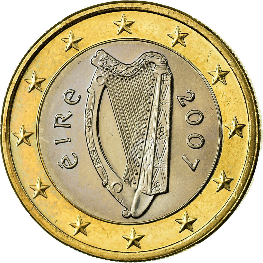 REPUBBLICA D’IRLANDA, Euro, 2007, SPL, Bi-metallico, KM:50