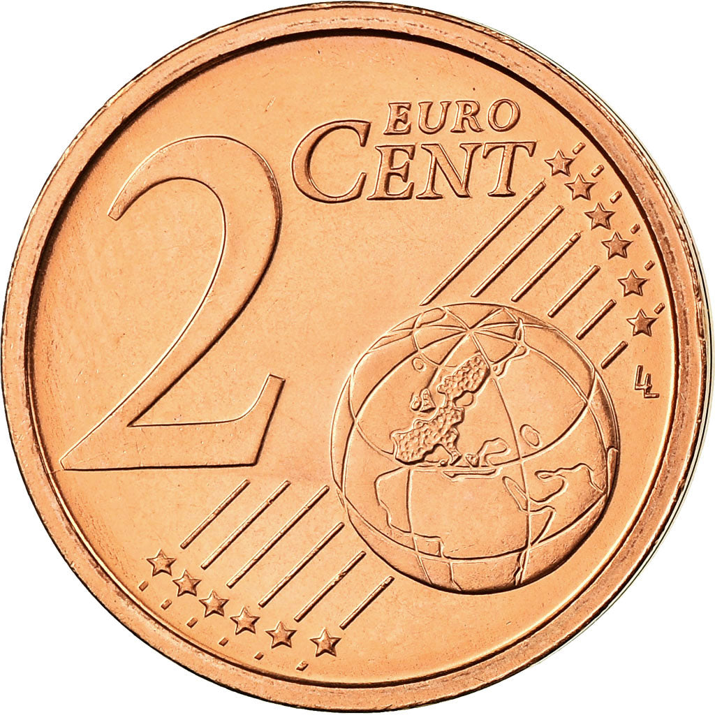 REPUBBLICA D’IRLANDA, 2 Euro Cent, 2008, SPL, Acciaio placcato rame, KM:33