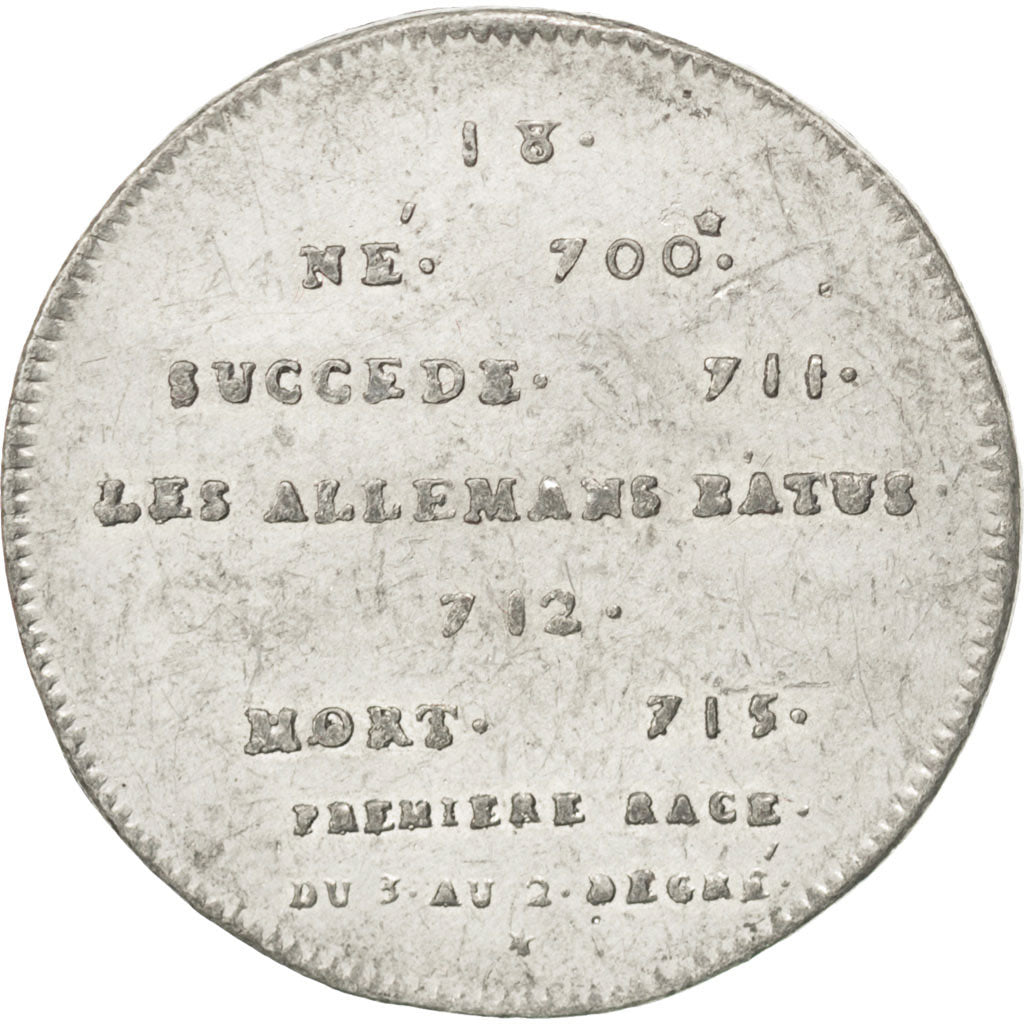 France, Medal, Dagobert II, History, AU(50-53), Tin