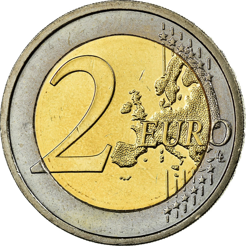 IRELAND REPUBLIC, 2 Euro, 2008, MS(63), Bi-Metallic, KM:51