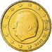 Bélgica, 10 Euro Cent, 2002, MS(65-70), Latão, KM:227