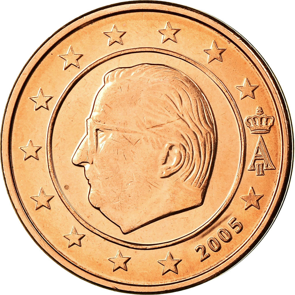 Belgium, 2 Euro Cent, 2005, MS(65-70), Copper Plated Steel, KM:225