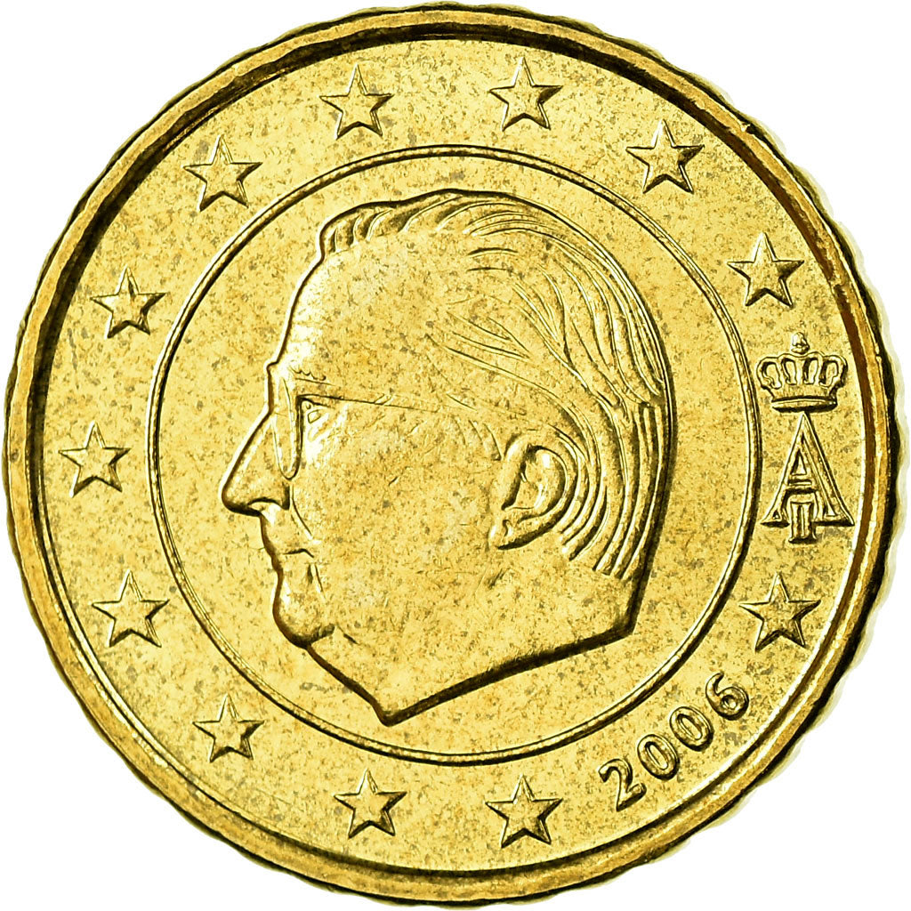 Belgium, 10 Euro Cent, 2006, MS(65-70), Brass, KM:227