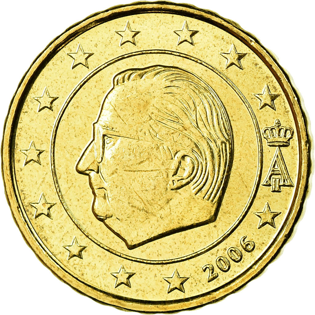 Belgium, 10 Euro Cent, 2006, MS(65-70), Brass, KM:227