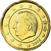 Bélgica, 20 Euro Cent, 2006, MS(65-70), Latão, KM:228