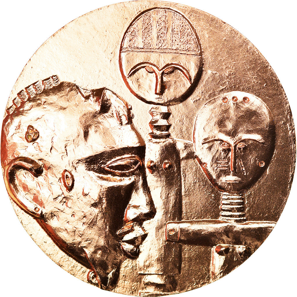Frankreich, Medaille, Ashanti, Afrique de L'Ouest, Arts & Culture, 1974, MDP