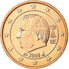 Belgium, Euro Cent, 2008, MS(65-70), Copper Plated Steel, KM:274
