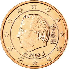 Bélgica, Euro Cent, 2008, FDC, Cobre chapado en acero, KM:274