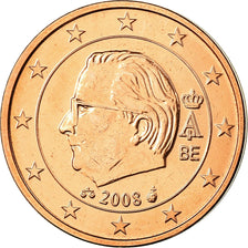 Belgium, 2 Euro Cent, 2008, MS(65-70), Copper Plated Steel, KM:275