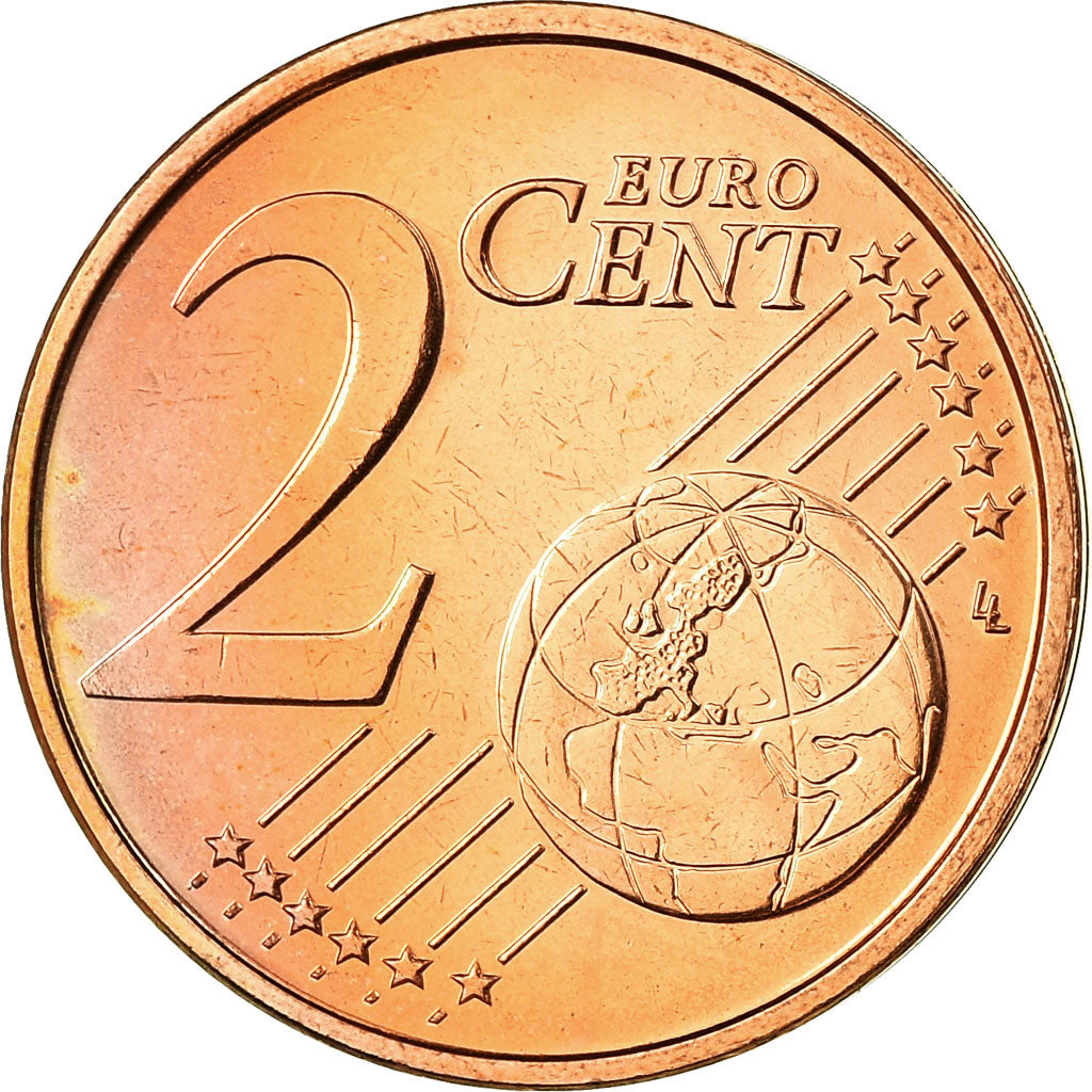 Belgio, 2 Euro Cent, 2008, FDC, Acciaio placcato rame, KM:275