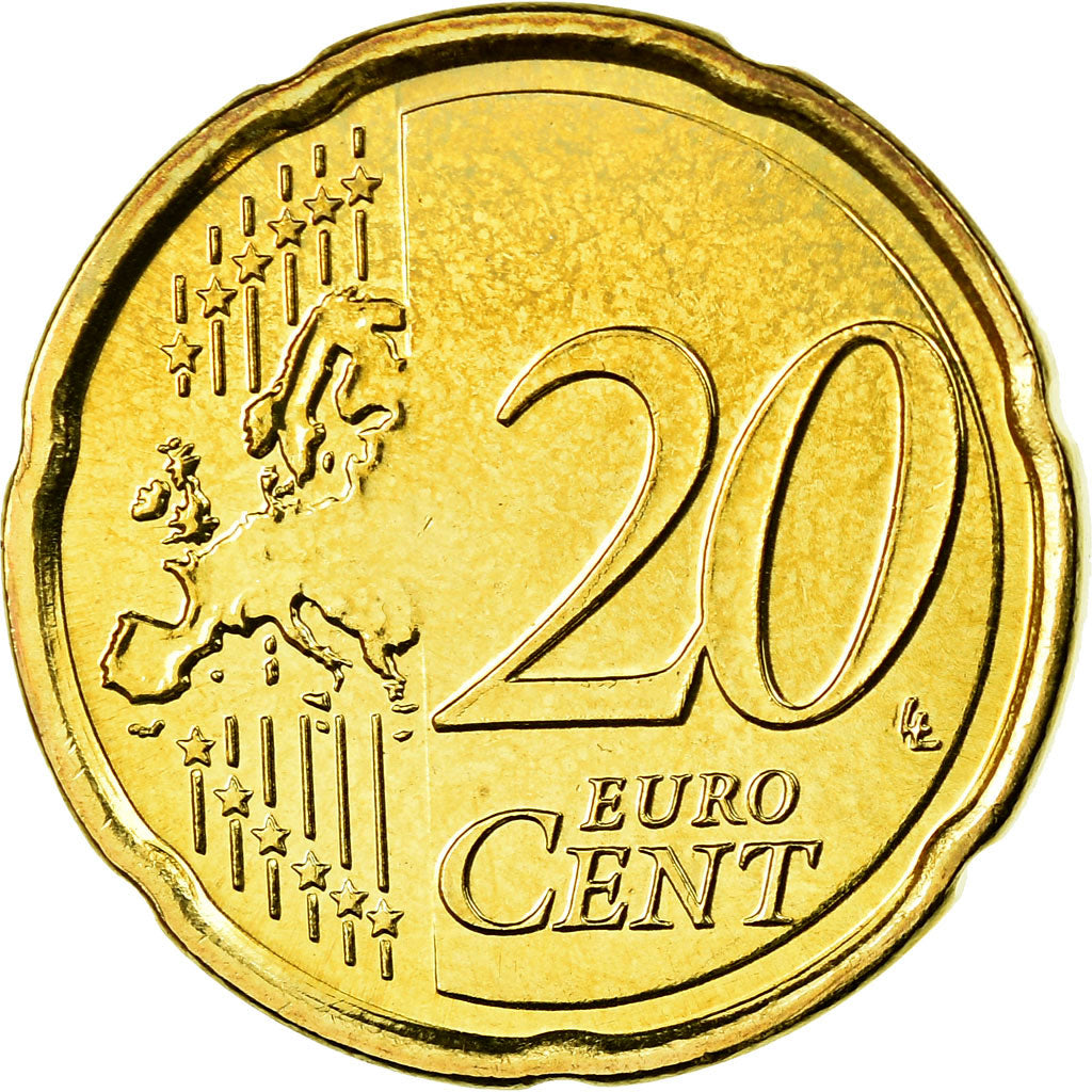 Belgien, 20 Euro Cent, 2008, STGL, Messing, KM:278