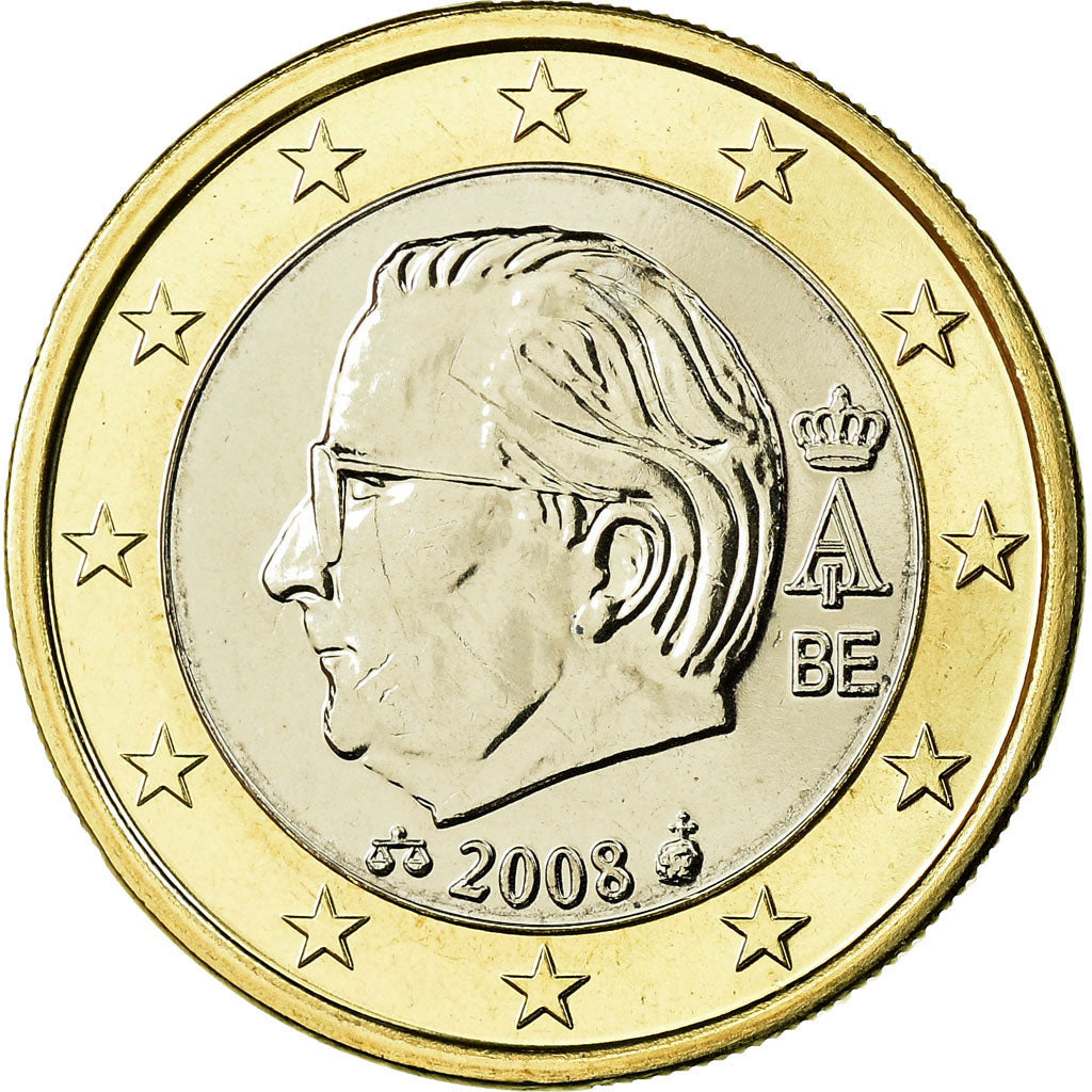 Belgium, Euro, 2008, MS(65-70), Bi-Metallic, KM:280