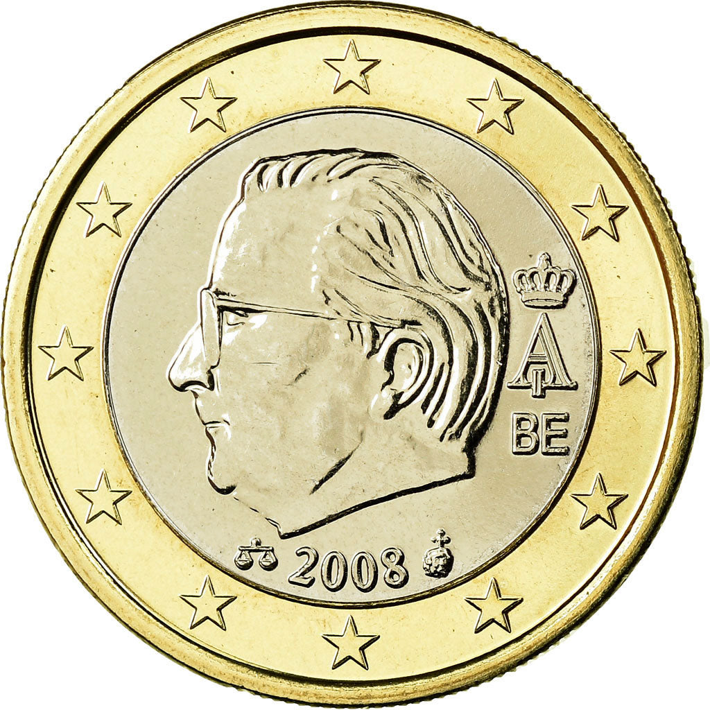 Belgium, Euro, 2008, MS(65-70), Bi-Metallic, KM:280