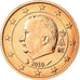 Belgium, 2 Euro Cent, 2010, MS(65-70), Copper Plated Steel, KM:275