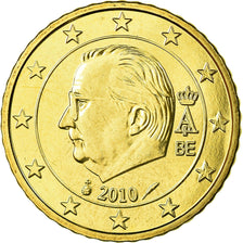 Belgium, 50 Euro Cent, 2010, MS(65-70), Brass, KM:279