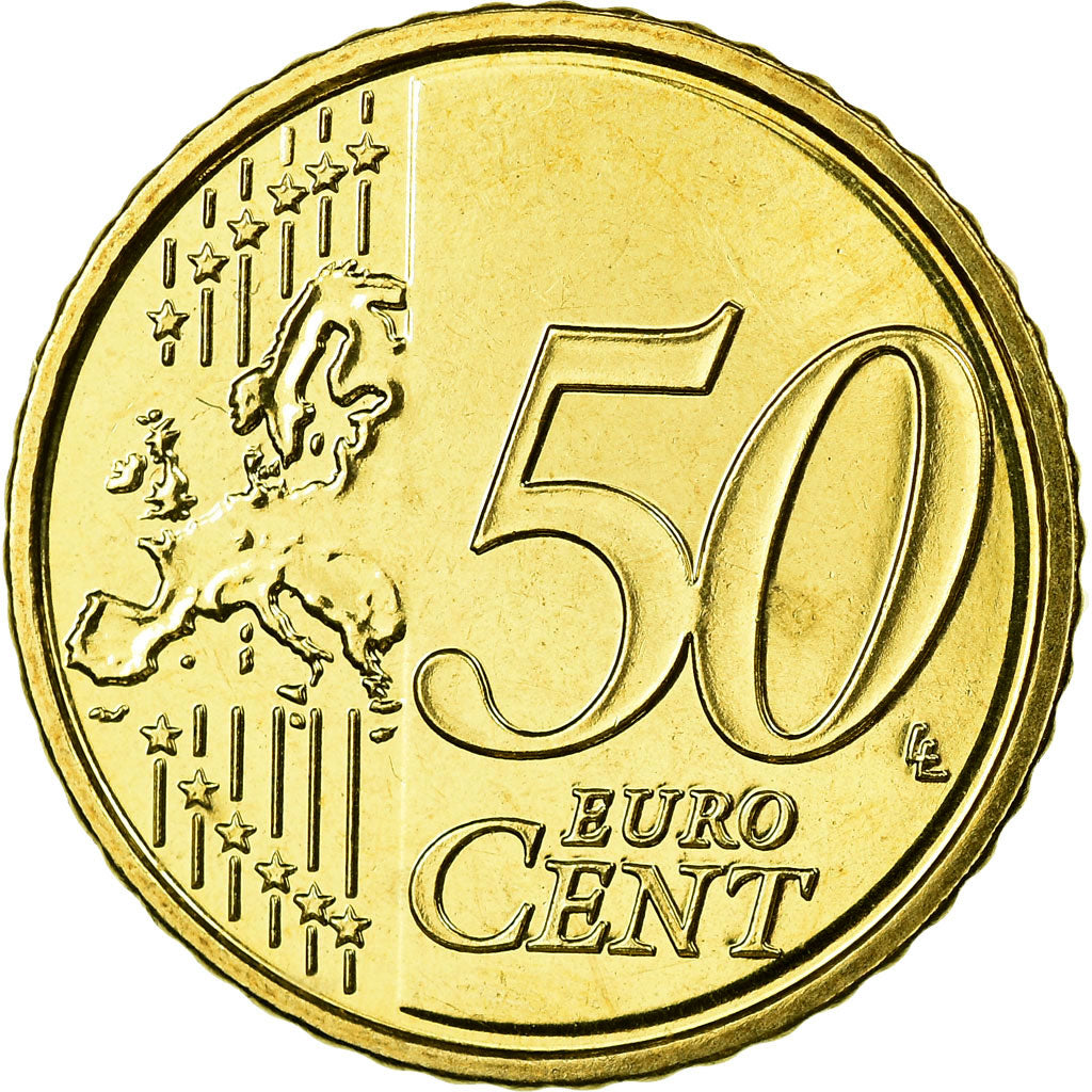 Belgium, 50 Euro Cent, 2010, MS(65-70), Brass, KM:279
