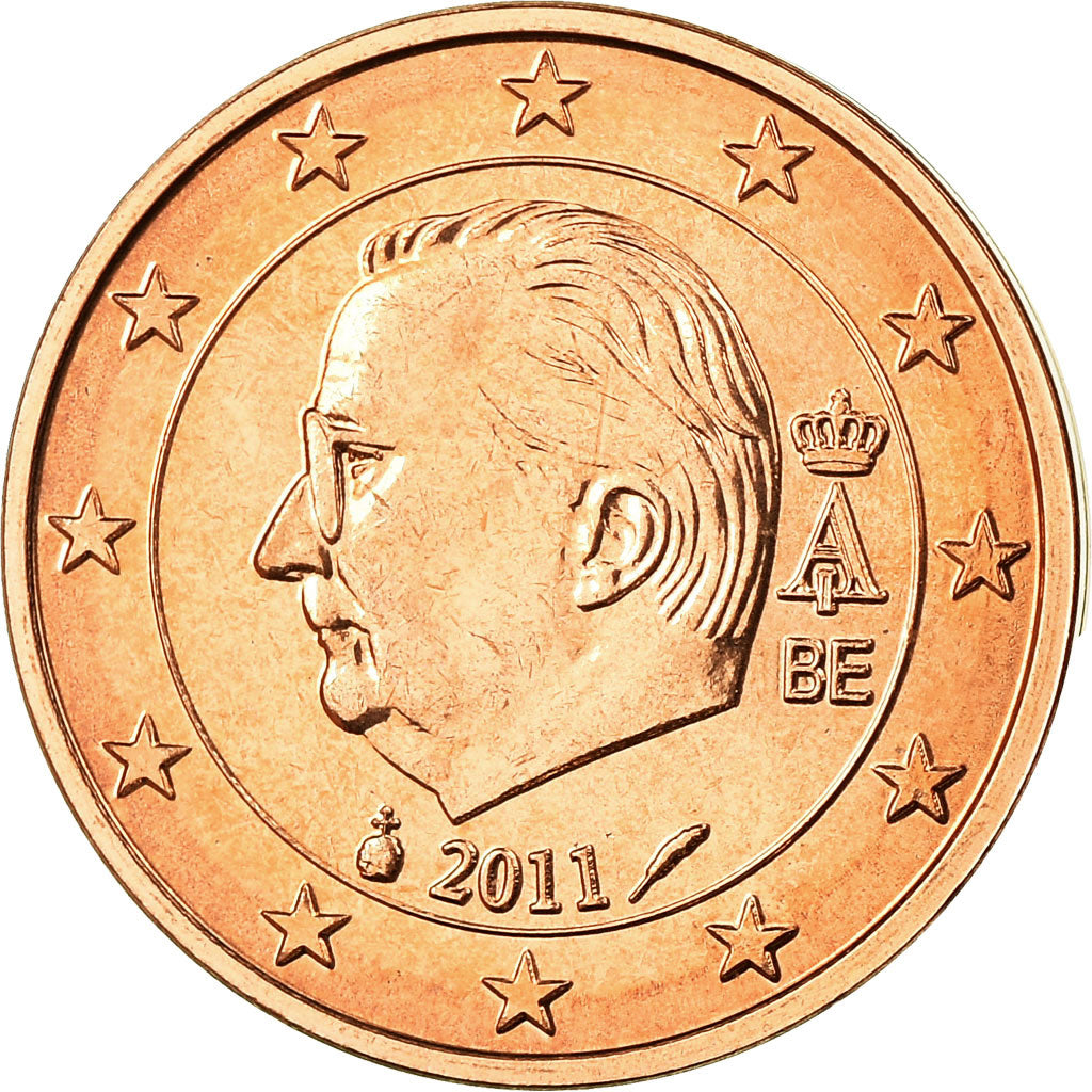 Belgium, 2 Euro Cent, 2011, MS(65-70), Copper Plated Steel, KM:275