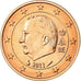 Belgium, 2 Euro Cent, 2011, MS(65-70), Copper Plated Steel, KM:275