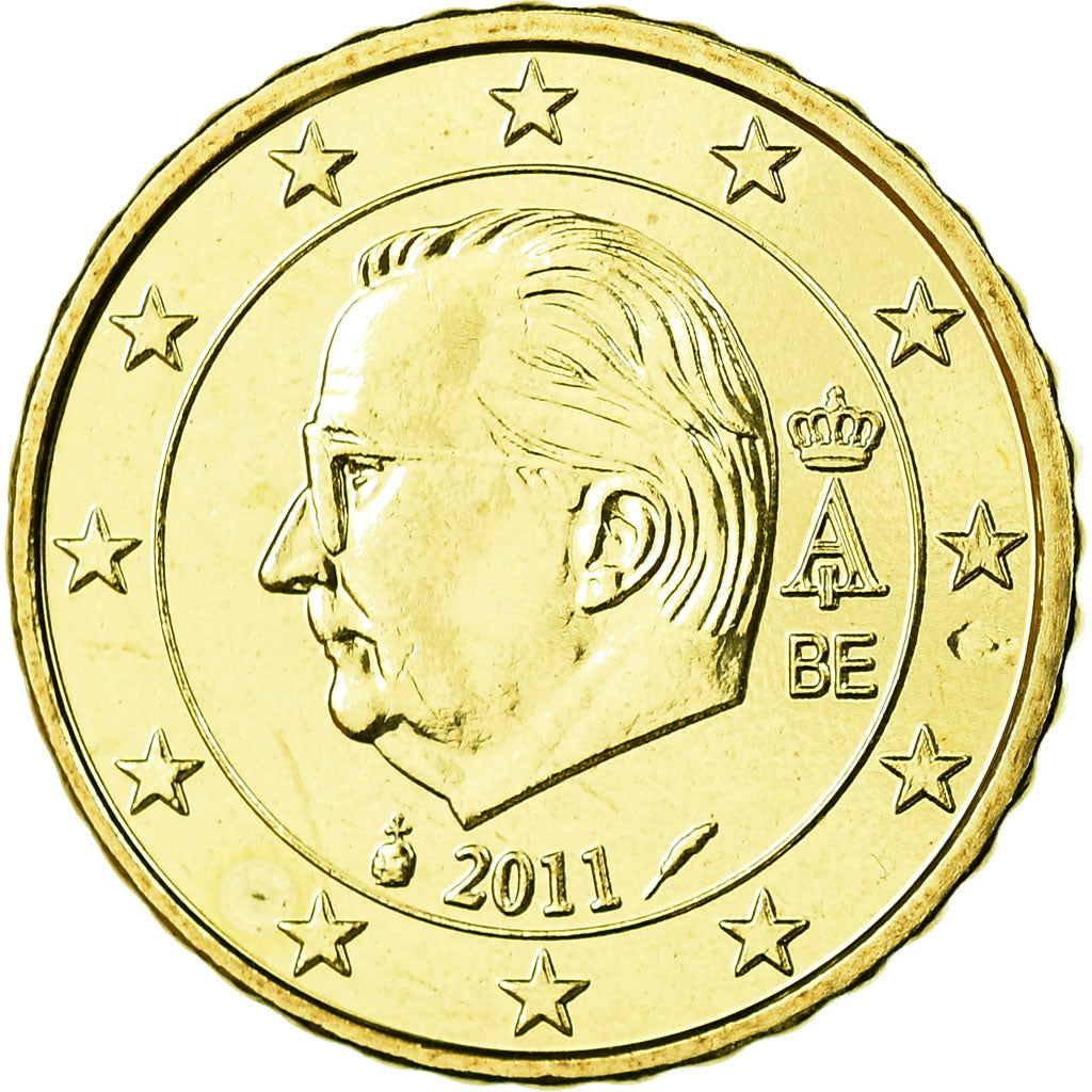 Belgien, 10 Euro Cent, 2011, STGL, Messing, KM:277