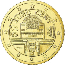 Österreich, 50 Euro Cent, 2007, STGL, Messing, KM:3087