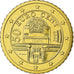 Austria, 50 Euro Cent, 2009, FDC, Latón, KM:3141