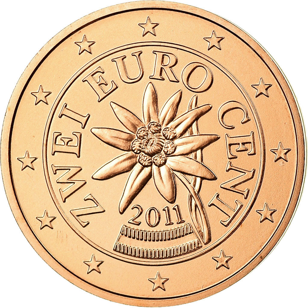 Autriche, 2 Euro Cent, 2011, FDC, Copper Plated Steel, KM:3083