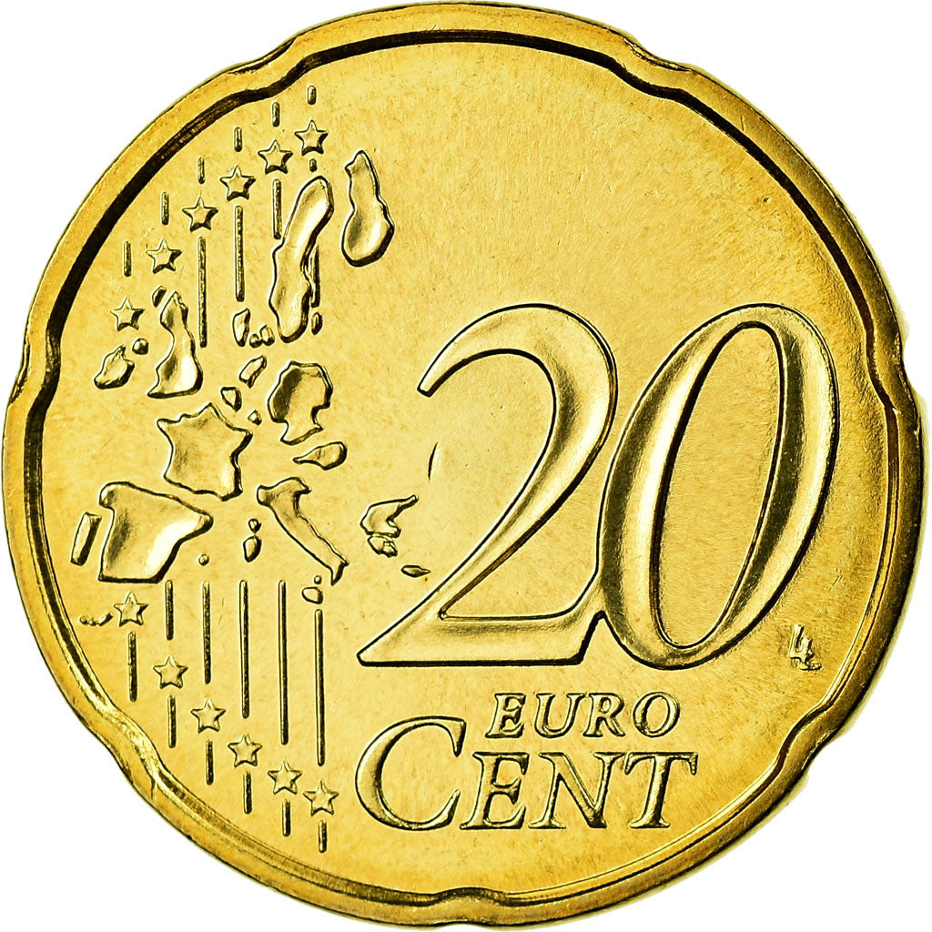 Frankreich, 20 Euro Cent, 2003, STGL, Messing, KM:1286