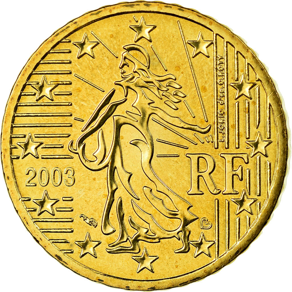 Frankreich, 50 Euro Cent, 2003, STGL, Messing, KM:1287