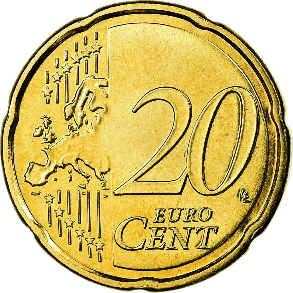 Frankreich, 20 Euro Cent, 2010, STGL, Messing, KM:1411
