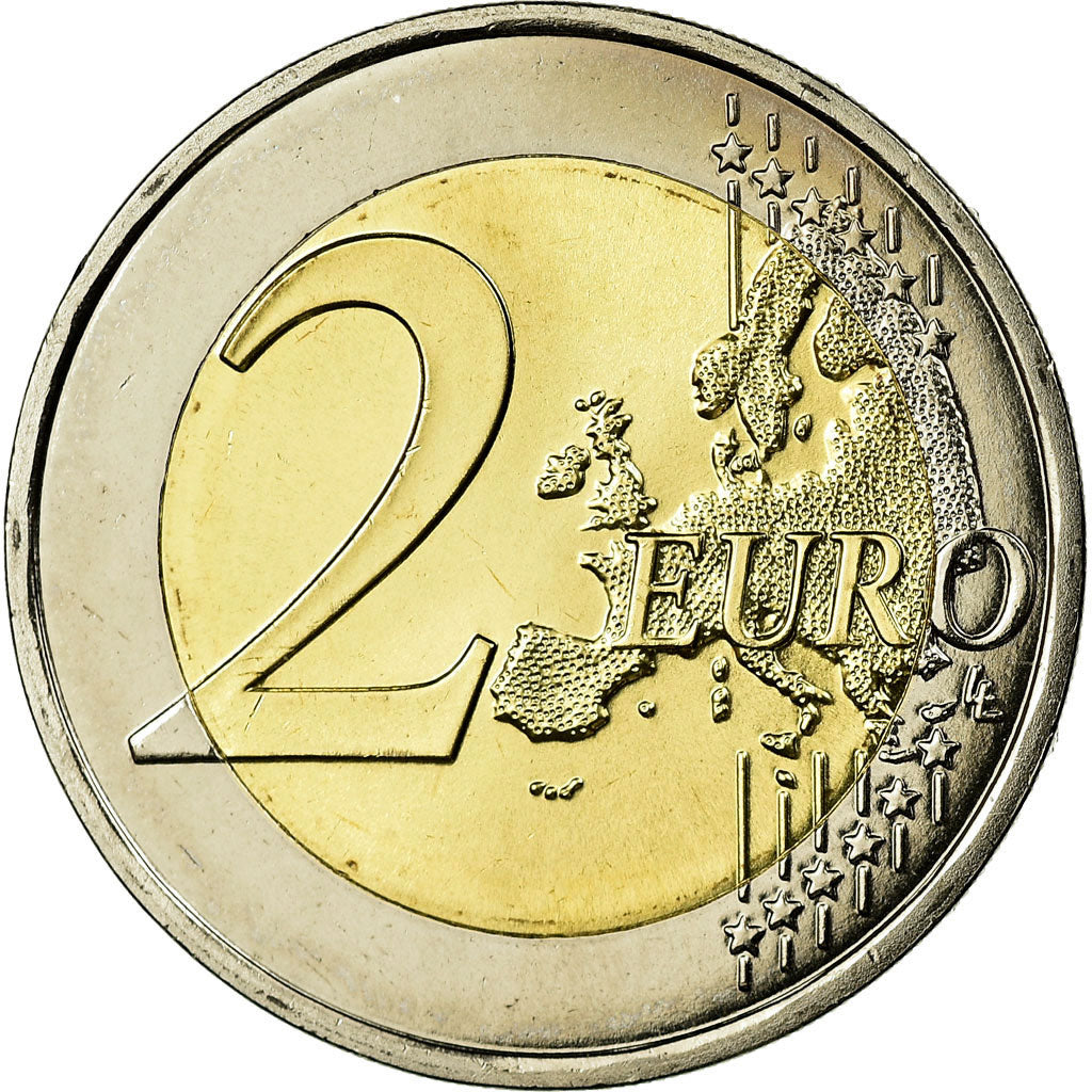 France, 2 Euro, 2010, MS(65-70), Bi-Metallic, KM:1414