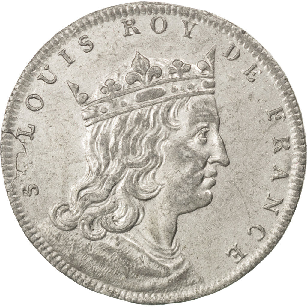 France, Medal, Louis IX, History, AU(50-53), Tin