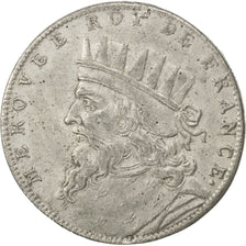 FRANCE, History, Mérovée, Medal, EF(40-45), Tin, 32, 11.11