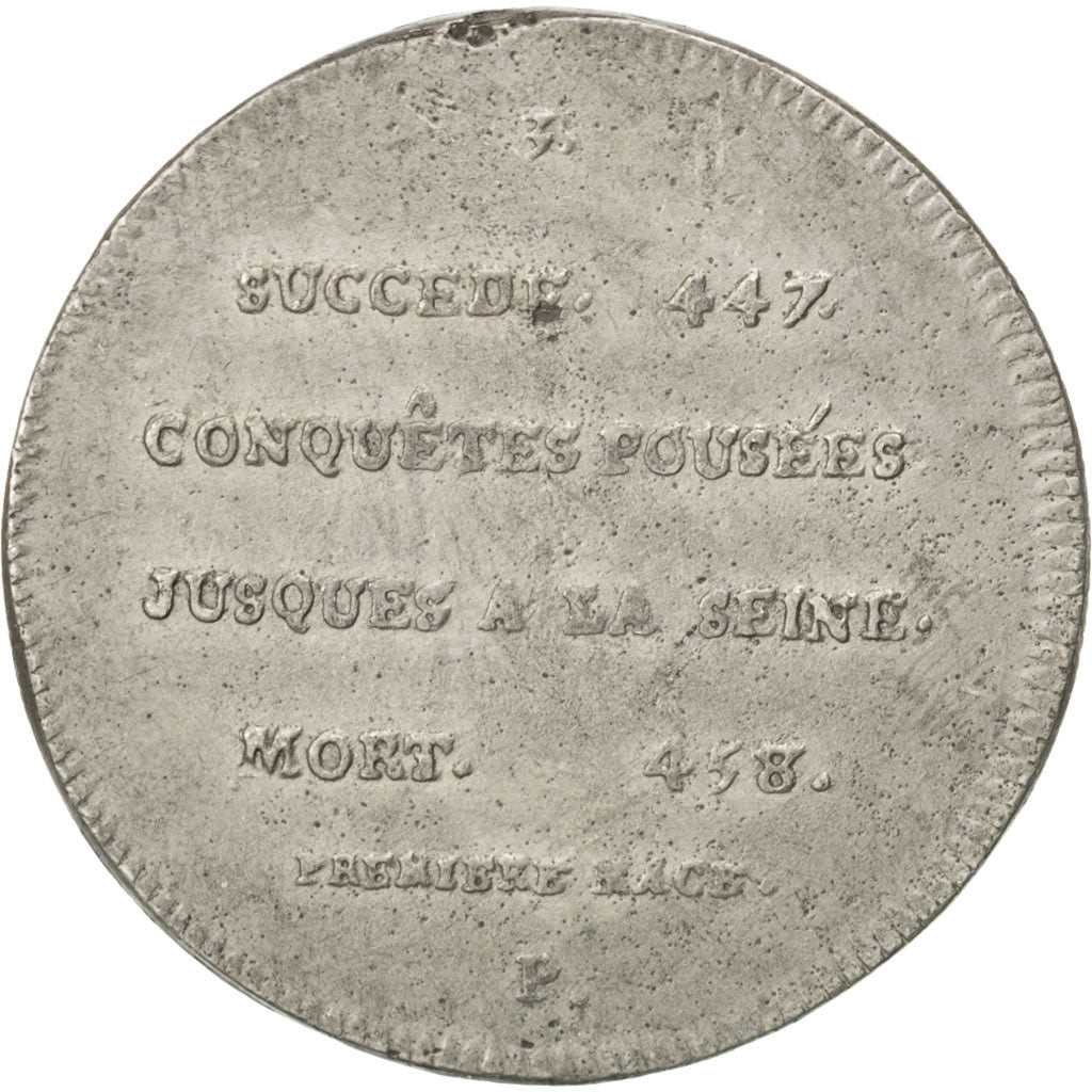 FRANCE, History, Mérovée, Medal, EF(40-45), Tin, 32, 11.11