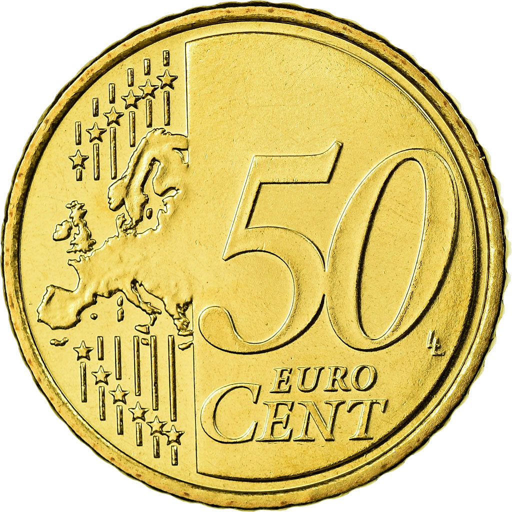 Chipre, 50 Euro Cent, 2008, FDC, Latón, KM:83