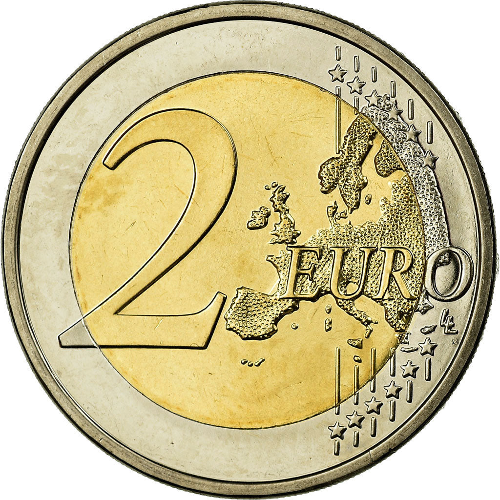 Cyprus, 2 Euro, 2008, MS(65-70), Bi-Metallic, KM:85