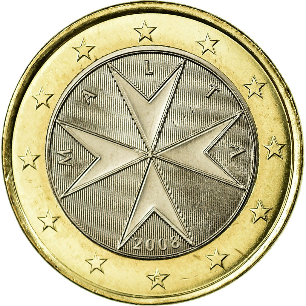 Malta, Euro, 2008, FDC, Bimetálico, KM:131