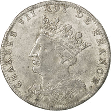 FRANCE, History, Charles VII, Medal, EF(40-45), Tin, 32, 11.80