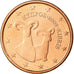 Cypr, 5 Euro Cent, 2008, MS(65-70), Miedź platerowana stalą, KM:80