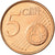 Cypr, 5 Euro Cent, 2008, MS(65-70), Miedź platerowana stalą, KM:80