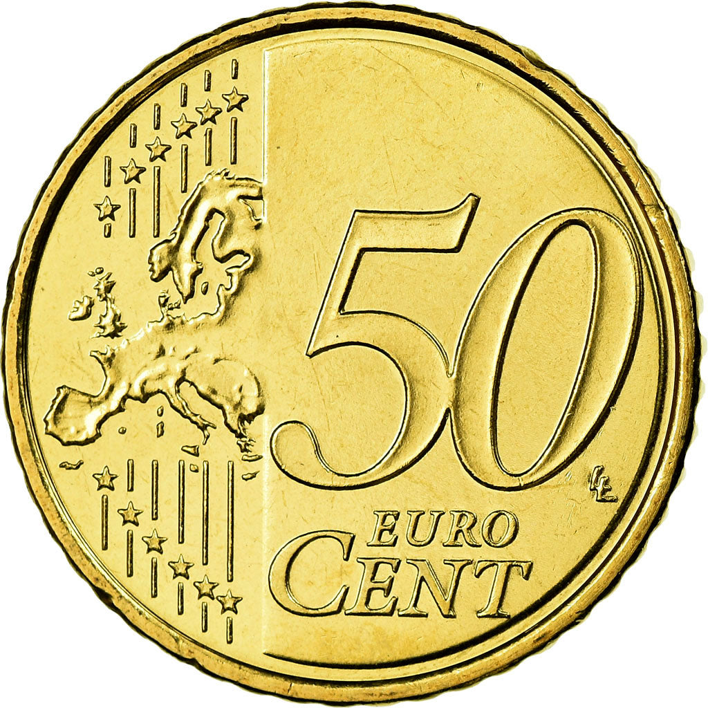Cyprus, 50 Euro Cent, 2009, MS(65-70), Brass, KM:83