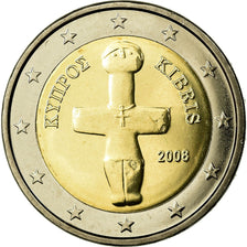 Cyprus, 2 Euro, 2008, MS(65-70), Bi-Metallic, KM:85