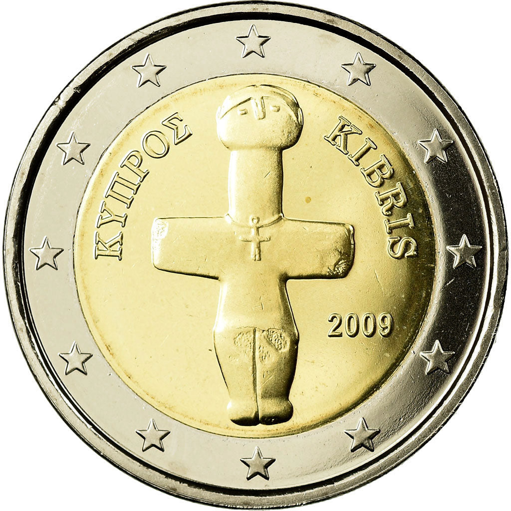 Zypern, 2 Euro, 2008, STGL, Bi-Metallic, KM:85
