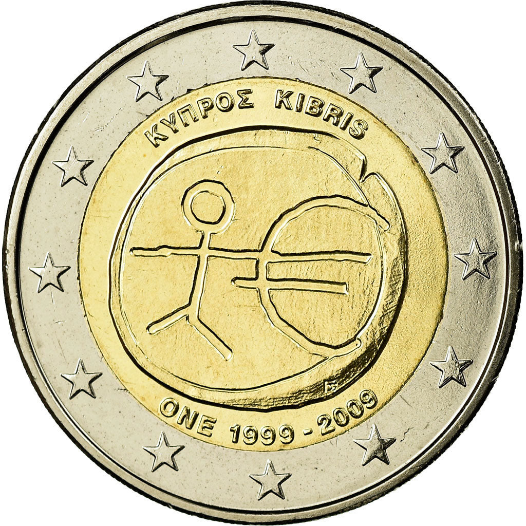 Cyprus, 2 Euro, 2009, MS(65-70), Bi-Metallic, KM:89