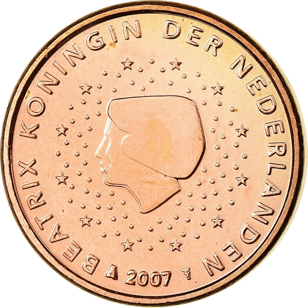 Paesi Bassi, Euro Cent, 2007, SPL, Acciaio placcato rame, KM:234
