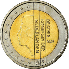 Netherlands, 2 Euro, 2007, MS(63), Bi-Metallic, KM:272